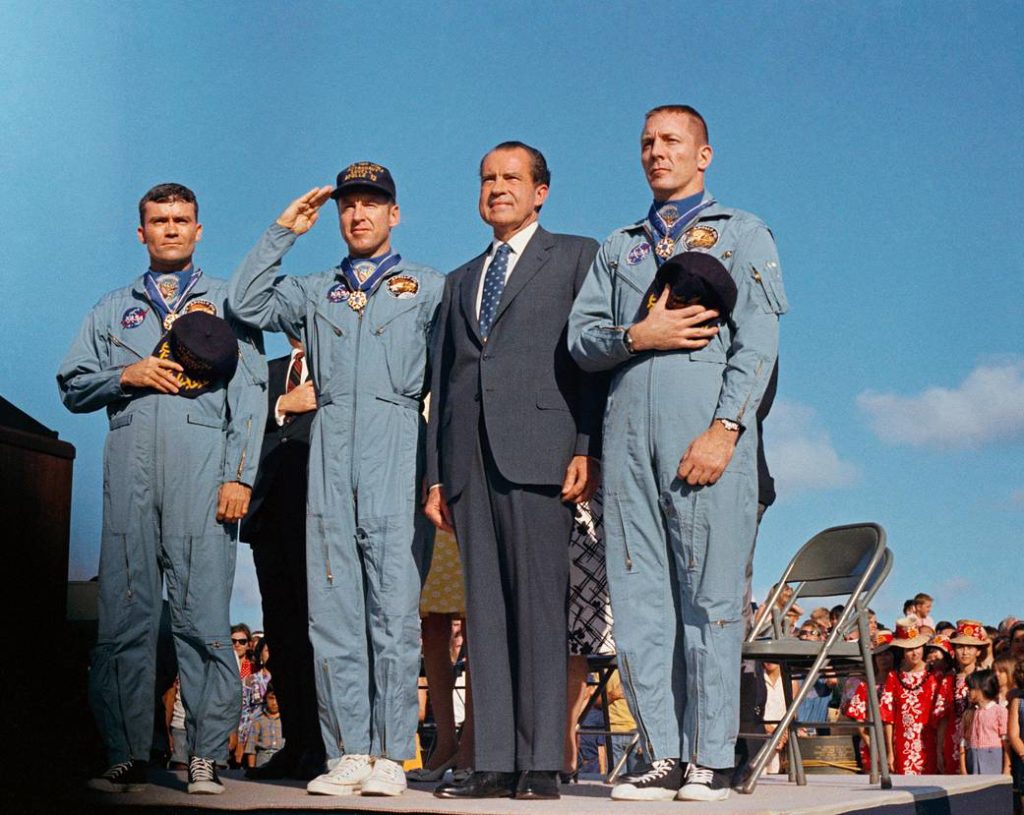 Apollo 13 Crew with Nixon - Who Walked on the Moon -  Pilgrimage